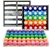 Purelis Lot de 50 bombes de bain relaxantes pour hommes et femmes emballées individuellement. Bombes de bain à l'huile essentielle d'aromathérapie en vrac pour adultes adolescents