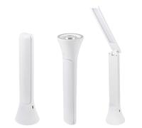 PURElite Lampe et torche 2 en 1 - Lampe de table et lampe de bureau, lampe de table LED rechargeable et lampe de poche, angle réglable à 180 ° pour la lecture, la couture, l'artisanat