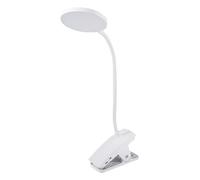 PURElite Lampe loupe à pince - Lampe de table et lampe de bureau rechargeable, lumière LED flexible, col réglable et pince inclus, ampoules à lumière naturelle pour la lecture, la couture, l'artisanat