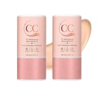 Purelums CC Color-Correcting Tinted Serum,3-in-1 Complexion Perfector,Waterproof,Lightweight Coverage,Long Lasting Wear,Korean Covering Colour Corrector Invisible Pores Face Concealer Makeu Women，2pc