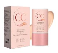 Purelums CC Color-Correcting Tinted Serum,3-in-1 Complexion Perfector,Waterproof,Lightweight Coverage,Long Lasting Wear,Korean Covering Colour Corrector Invisible Pores Face Concealer Makeu Women，1pc