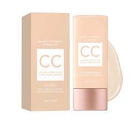 Purelums CC Color-Correcting Tinted Serum,Sérum Teinté CC Imperméable,Fond de Teint Couvrant,Fini Semi-Mat,Couvrance Légère,Waterproof,Longue,Hydratant Teinté pour Tous Types de Peau，Ivory