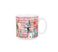 Purely Home Alice's Adventures in Wonderland Mug en céramique Motif roses et flamants roses