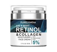 Purelyindia SUMAX Crème visage au rétinol - Crème hydratante anti-âge avec collagène pour les rides profondes, idéale pour les femmes et les hommes, soins de la peau anti-âge pour jour et Noc