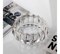 Puremagics Bol en verre peint à la main doré unique en forme de fleur de lotus ronde, bol décoratif pour la maison, le bureau, bol en cristal décoratif pour la table, 13 cm
