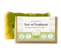 puremetics Savons naturels Savon pour la douche et les mains Citron vert 75 g 75 g