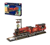 PUREMIND Harry Potter Puzzle 3D Bois sous Licence Officielle - Modèle Train Poudlard Express pour Adultes avec Lumière-Vapeur-Son - Locomotive Mobile en Bois avec Présentoir Voie 9¾