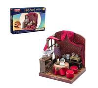 PUREMIND Harry Potter Salle de Divination, Puzzle 3D Bois, modèle Miniature | Sous licence officielle, cadeau Harry Potter, boule de cristal, service à thé, détails mobiles, collection, étagère, vitrines