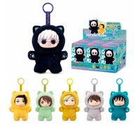 puremind Jujutsu Kaisen Blind Box, Pack de 6 Mini Peluches Anime JJK, 14 cm
