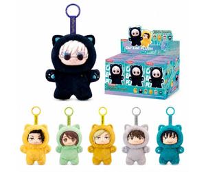 puremind Jujutsu Kaisen Blind Box, Pack de 6 Mini Peluches Anime JJK, 14 cm