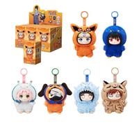 puremind Naruto Figurines Blind Box 6 pcs - Coffret Surprise Anime Vinyle Peluche Officiel, Mini Figurines Articulées Collectionnable, Cadeau Fans Naruto