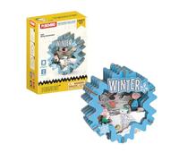 PUREMIND Snoopy Peanuts Hiver, Puzzle 3D en Bois, scène hivernale Miniature