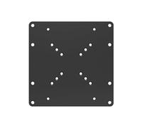 PureMounts Adapt-A Plaque Adaptateur VESA Universel pour l'Élargissement des Distances VESA, agrandit de VESA 50x50 jusqu'à 200x200, Max. 30kg, Noir