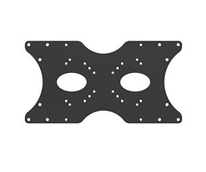 PureMounts ADAPT-B Plaque Adaptateur VESA universel pour l'Élargissement des Distances VESA, agrandit de VESA 50x50 jusqu'à 400x200, max. 30kg, noir