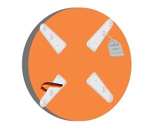 PureMounts ADAPT-D Plaque Adaptateur VESA universel pour l'Élargissement des Distances VESA, agrandit de VESA 200x200 jusqu'à 400x400, en 2 pièces, max. 30kg, blanc