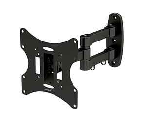 Puremounts basic2-37 soporte de pared Para TV Con 58-107cm (23-42"), vesa 200x200, inclinable: +/-20°, orientable +/-90°, distancia de la pared: 100-393mm, carga Max: 30kg, Negro.
