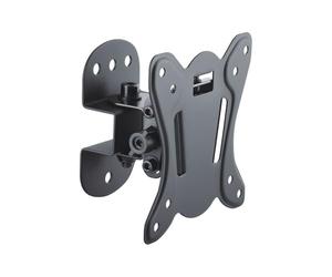 PureMounts FM10-100 Support Mural pour TV avec 33-69cm (13-27"), VESA: 100x100, basculable: 3°/-12°, pivotement: +/-25°, Distance du Mur: 75mm, Charger Max: 25kg, Noir PM-FM10-100