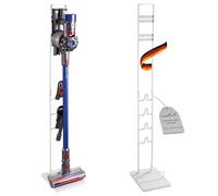 PureMounts Organisateur de Support d'aspirateur pour Dyson V6 Pro, V7, V8, Cyclone Fluffy/Absolute, V10 Total Clean, Torque Drive et V11 Animal, Aluminium, Blanc