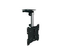 PureMounts PM-Slope-37 - Support de Plafond pour le TV - inclinable jusqu'à 105° - pour les Pentes du Toit - Hauteur ajustable, Charge max. 20kg, VESA max. 200x200, universel