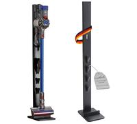 PureMounts PM-VAC-00 Support mural en aluminium pour aspirateur Dyson V6/V7/V8/V10/V11 (Fluffy, Absolute, Animal, Torque Drive), noir