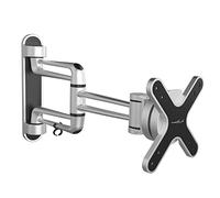PureMounts STYLE-23C Support mural pour TV avec 33-69cm (13-27"), VESA: 100x100, basculable: +/-15°, pivotement: +/-30°, Distance du mur: 97-423mm, Charger max: 15kg, noir