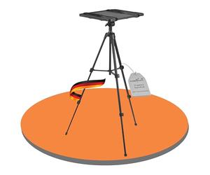 PureMounts® Support de projecteur, trépied de projecteur léger et Pliable, Chargeable jusqu'à 6 kg, Support de projecteur Mobile, Noir