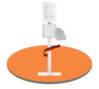 PureMounts® Support de Tablette avec boîtier en verrouillable pour iPad 5/6/7/8/9/ IPad Air 9.7"/ 10.5"/10.9"/ IPad Air 9.7"/10.5"/11" et Samsung Tab A 10.1 (2019)/ Onglet A7/S6 Lite 10.4", Blanc