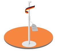 PureMounts Support d'Enceinte Réglable en Hauteur pour Sonos Era 100 & 300, Avec Gestion des Câbles, Capacité de Charge 5Kg, Blanc