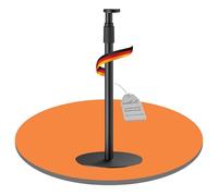 PureMounts support Enceinte Reglable Hauteur Sonos Era 100 & 300, Gestion Cables, 5Kg Charge, Noir