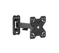 PureMounts Support Mural pour écran TV, Support Universel inclinable et pivotant, Max. VESA 100x100 mm, pour écran TV 13-32 Pouces jusqu'à 20kg, Noir