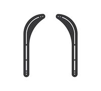 PureMounts Support Mural Universel pour Enceintes Support pour Enceintes Support pour Barre de Son, VESA 200x100-600x400, Charge Max. : 15 kg, Montage Mural, Acier, Noir