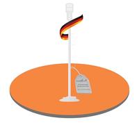 PureMounts Support pour aspirateur universel compatible avec Dyson, Philips, Samsung, Bosch, Miele, Anyson, Xiaomi, support au sol, support pour accessoires, Blanc