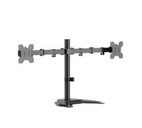 PureMounts Support pour Deux écrans 17-32 Pouces, VESA 75/100, réglable en Hauteur