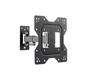 PureMounts Support TV Mural, Support Universel inclinable et pivotant, Max. VESA 200x200 mm, pour Moniteur TV Plat et incurvé de 23-43 Pouces jusqu'à 30kg, Noir