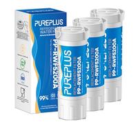 PUREPLUS Lot de 3 filtres à eau pour réfrigérateur XWF, pas de puces | Compatible avec les réfrigérateurs GE WR17X30702, GBE21, GDE21, GDE25, GFE24, GFE26, GNE21, GNE25, GNE27, GWE19, GYE18, CFE26