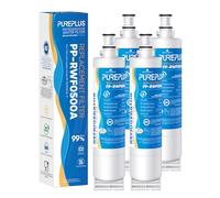 Pureplus réfrigérateur filtre à eau Compatible avec Whilpool 4396508. 4PACK blanc