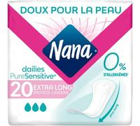 Puresensitive Extra Long Protège-Lingerie-Protège-Slip Et Absorbant Pour Peaux Sensibles-0 % Allergène*,Parfum,Colorant-20 (L'emballage Peut Varier)