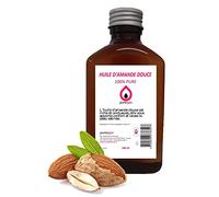 Purespa | 100% pure | Huile d’Amande Douce | 100ml | 100% Naturelle | Végan | Sans OGM/Odeur | Lubrifiant pour Massage | Pour Corps | Visage | Cheveux | Ongle | Pied | Oreille | Vergeture