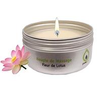 Purespa Bougie de Massage 100% naturelle parfumée - sensuel et relaxant (Fleur De Lotus, 80 gr)