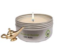 Purespa Bougie de Massage naturelle parfumée 1001 Nuits - 100% sensuel et relaxant, 80 gr