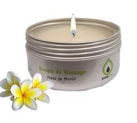 Purespa Bougie de Massage naturelle parfumée Monoï - 100% sensuel et relaxant (80 gr)