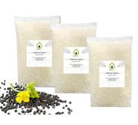 PURESPA - Cire de colza (3 KG) pour la fabrication de bougies moulées et fondants, cire à bougie, cire végan et naturelle