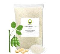 PURESPA, Cire de soja en granulés 850 gr - 100% naturelle et végétale - Sans OGM, sans paraffine - Pour fabrication de bougies maison, fondants parfumés, chandelles DIY