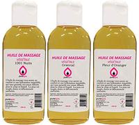 Purespa- Coffret de 3 Huiles de Massage végétale parfumée - 100% Massage Naturelle relaxante et exotique (Oriental | Oranger | 1001 Nuits - 100 ml x 3)
