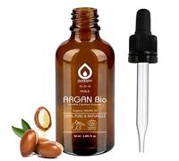 Purespa - HUILE ARGAN BIO - 100% Pure Naturelle - Pressée à Froid - Certifié Cosmos ECOCERT - Cils - Sourcils - Corps - Cheveux - Barbe - Ongles - Pipette + Bouteille Verre - (50 ml)