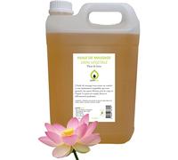 Purespa Huile de Massage végétale parfumée - 100% Massage Naturelle exotique (Lotus, 5 Litres)