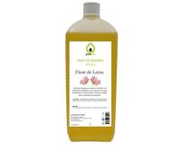 Purespa Huile de Massage végétale parfumée - 100% Massage Naturelle relaxante et exotique (Lotus, 1 Litre)
