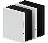 PureSphere Lot de 2 filtres de rechange pour purificateur d'air AP-1512HH compatibles avec Coway Airmega AP-1512HH, AP-1512HH (W), purificateurs d'air 200M, 2 filtres HEPA et 8 filtres à charbon en