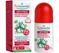 Puressentiel Anti-Piques Roller Visage & Corps 50 ml - Anti-insectes - Pharmacie en ligne LaSante.net
