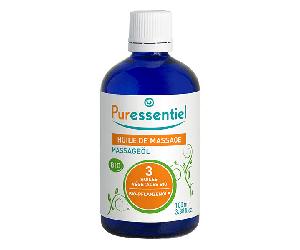 Puressentiel Base Indispensable Huile de Massage aux 3 Huiles Végétales Bio 100ml